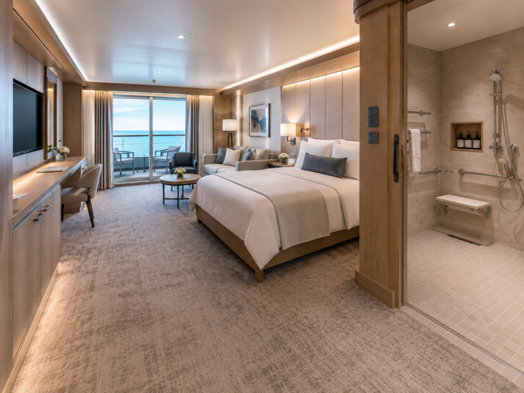 luxury accessible cruise | wheelchair accessible cabin |