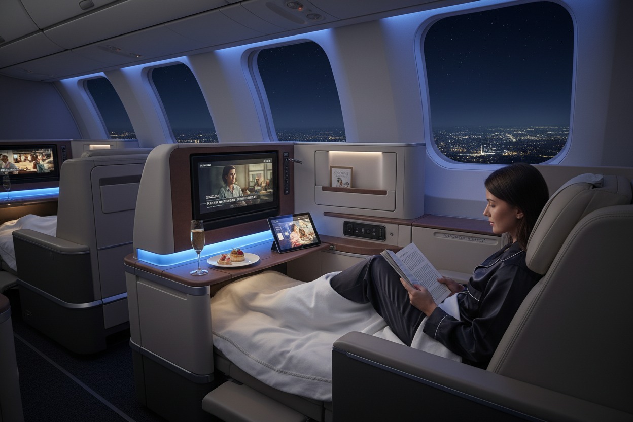 business class flight