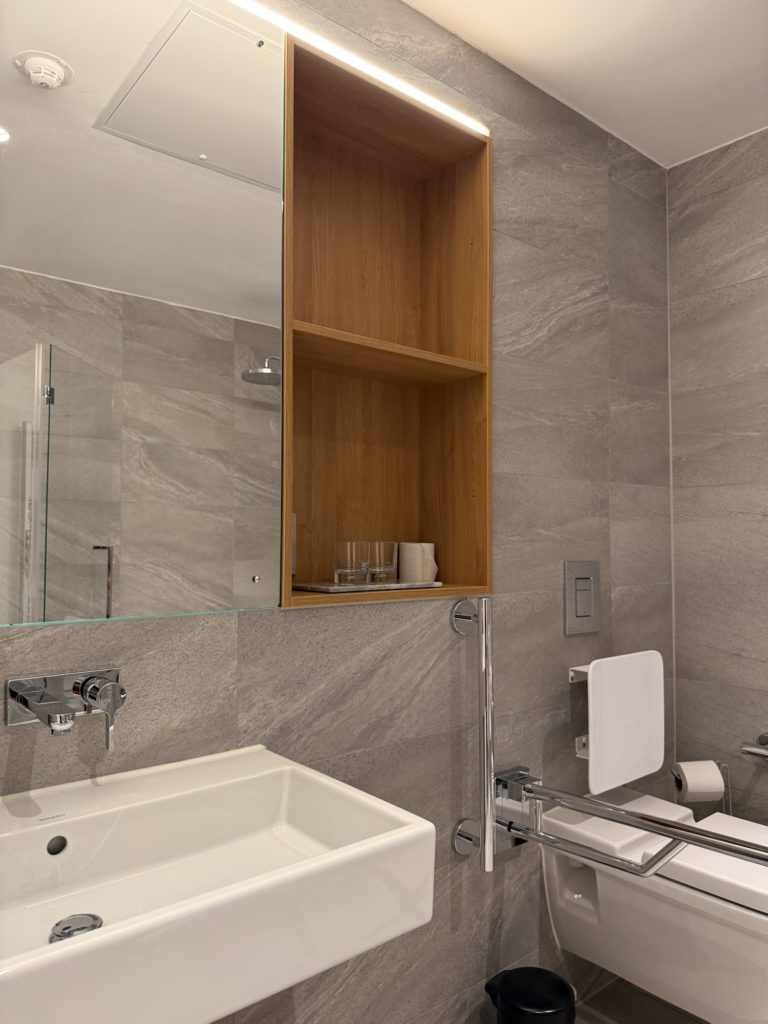 Accessible Bathroom | Leven Manchester | The Inclusive Edit | Hotel Review