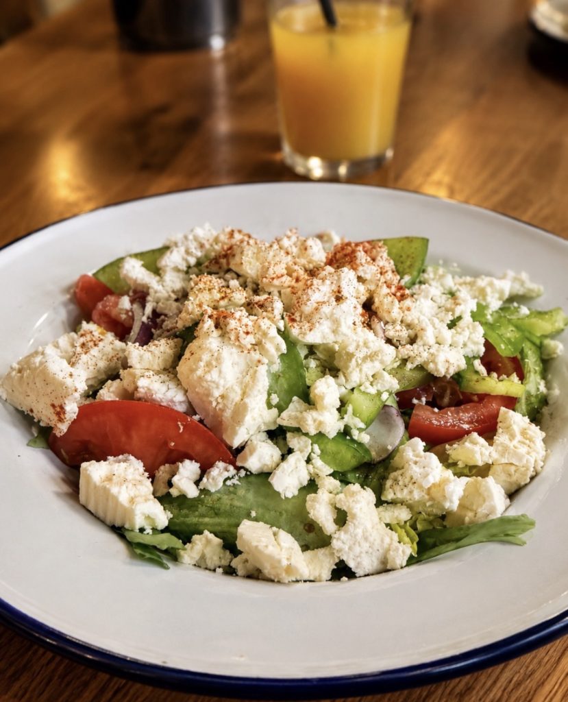 Greek Salad at Mega Gyros, Freight Island | Manchester | Accessible Restaurant
