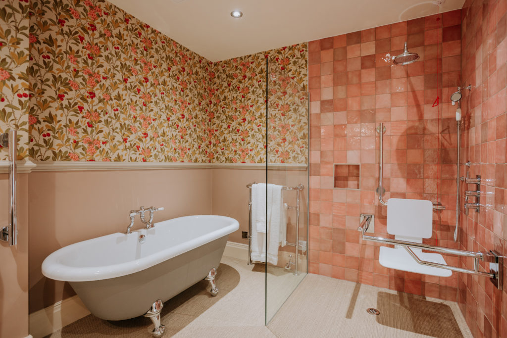 Swinton Park Hotel Accessible Bathroom